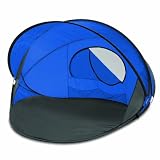 Picnic Time Summerwinds Portable Pop-Up Sun/Wind Shelter, Blue