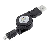2 in 1 USB Retractable Data Cable for Creative Zen Vision V, V Plus, Micro, Micro Photo, Muvo Slim, Xmod, Stone, Neeon 2, Neeon 512mb, Neeon 1gb, Neeon 2gb, Neeon 5gb, Neeon 6gb