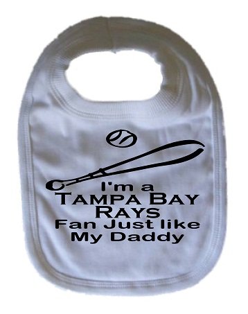 Tampa Bay Rays Baseball Bib Funny Bib Personalized Bib