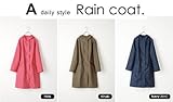 レインコートスレンダータイプ着丈93cm【かさ・カサ・傘・雨・梅雨】 カーキ