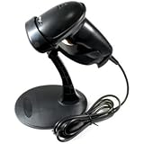 USB Automatic Barcode Scanner Scanning Barcode Bar-code Reader with Hands Free Adjustable Stand (Black)