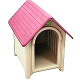 【屋外用プラスチック製犬舎】アイリスオーヤマボブハウスMローズ/ストーンベージュ