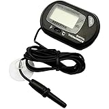 Leegoal Digital Aquarium Terrarium Fish Tank Thermometer(Black)
