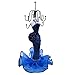 WE Mannequin Elegant Dress Jewelry Earring Necklace Stand Display Holder Tree Organizer Blue
