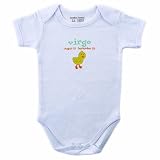 Luvable Friends Zodiac Bodysuit Virgo, White