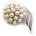 Broche mariage fausse perle Blanche neige