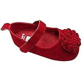 WXBUY Kids Toddler Baby Girl Soft Sole Princess First Walkers Crib Shoes