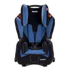 RECARO 6202.21005.66 - Young Sport - Autokindersitz Gruppe I, II und III (9-36 kg), von 9 Monaten bis ca. 12 Jahre, Farbe Mircofibre Black/Saphir