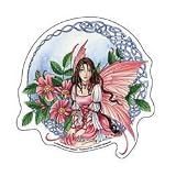 Celtic Wild Rose Fairy by Meredith Dillman - Sticker / Decal