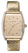 BCBG Max Azria Women's Gold On Gold Crystal Watch #BG6166
