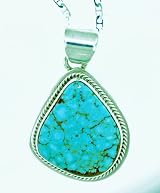 Number 8 Turquoise Pendant