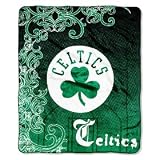 Boston Celtics 50" x 60" Micro Raschel Throw Polyester Binding Graphic Background Durability