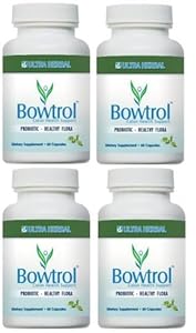 Bowtrol Probiotic Capsules - 4 bottles (Four Month Supply)