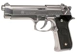 KJW Taurus PT 92 Polymer Gas Blowback Semi Auto Airsoft Pistol - Chrome