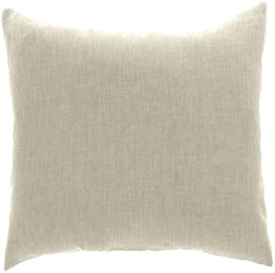 Luxury Washed Soft Organic 100 Pure Linen Flax Pillow Accent Large Solid Square Toss Couch Sham Cover Reversible Decorative Brown Cases Tan Beige Piilow Throw Pillows Protector Covers 20x20 inch