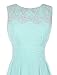 Ouman Short Prom Dress Bridesmaid Gowns with Appliques Neckline
