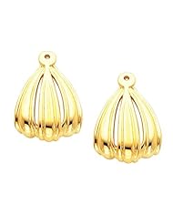 Pair of 18K Yellow Gold Earring Jackets -- LIFETIME WARRANTY