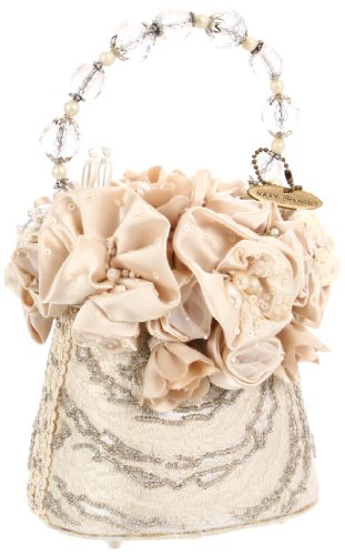 Mary Frances 2054 Take My Hand Shoulder Bag,Ivory,One Size