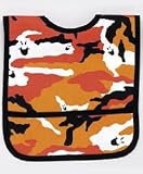 Halloween Camouflage Vinyl Baby Bib with Velcro Closure Halloween Camouflage Vinyl Baby Bib with Velcro Closure