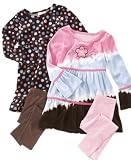 Flapdoodles Little Girl Velour Dress & Legging Set