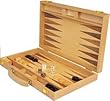 Da Vinci 15" Inlaid Wood Backgammon Game Set