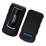 Black Rubberized Texture Hard Plastic Case Cover for Motorola i412 Boost Mo ....