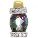 New 14KT Yellow Gold Pendant Mystic Fire Topaz Diamond