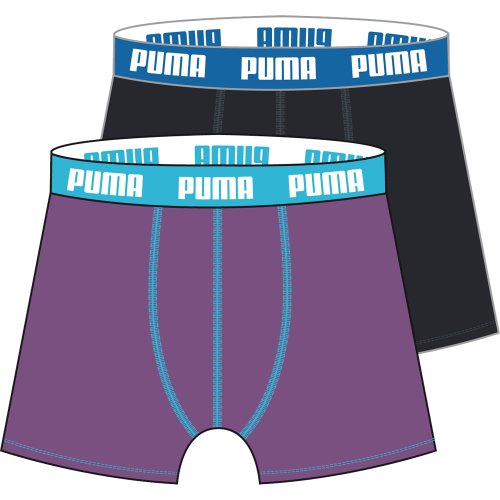 PUMA Herren Unterhose BASIC BOXER, 756purple heart / caviar, M, 521015001756020 Preisvergleich