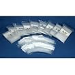 1000 White Block Reclosable Zip Bags Resealable Lock 6" x 4"