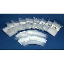 1000 White Block Reclosable Zip Bags Resealable Lock 6" x 4"