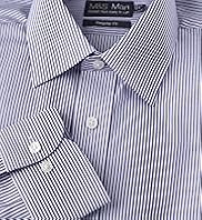 2" Shorter Cotton Rich Easy to Iron Bengal Striped Shirt