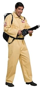 Ghostbusters Deluxe Jumpsuit, Beige, One Size Costume