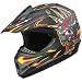 Adult DOT ATV Motocross Helmet 192 Matt Bk/Yellow size XL