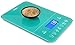Ozeri Touch III 22 lb (10 kg) Digital Kitchen Scale with Calorie Counter in Tempered Glass, Teal Blue