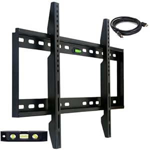 VideoSecu Low Profile TV Wall Mount for Most 32" - 65" LCD LED Plasma HDTV Flat Panel TV with VESA up to 600x400 mm Universal Wall Mounts Bracket ---Compatible with Sony Bravia Samsung LG Haier Panasonic Vizio Sharp AQUOS Westinghouse Pioneer ProScan RCA Toshiba MF602B WA8