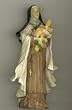 St. Therese Patron Saint Statue - 3.5" - Ceramic Painted