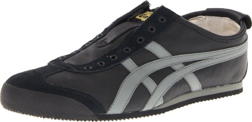 Onitsuka Tiger Mexico 66 Slip-On Le Sneaker,Black/Dark Grey,11.5 M US Women's/10 M US Men's
