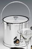 Review Kraftware  / Kraftware 75864 Mylar Polished Chrome 3 Quart Ice Bucket with Bale Handle, Lucite Cover with Flat Knob