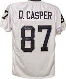 Dave Casper Autographed/Hand Signed Oakland Raiders White Prostyle Jersey HOF 02