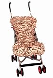 Pink and Brown Zebra Stroller Liner