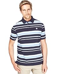 Blue Harbour Pure Cotton Slim Fit Varied Striped Polo Shirt
