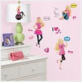 Magnificent Peel & Stick By RoomMates Barbie Peel & Stick Wall Decals