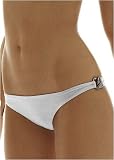 Vitamin A Silver Metallic link luxe bikini brief