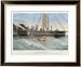 Calmar de Bouyer Giant Squid Caught by the French Vessel "Alecto" off Tenerife Canary Islands Framed Art Poster Print by E. Rodolphe, 33x27