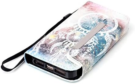 S5 Mini Case Samsung Galaxy S5 Mini Handbag Case,MOUSE Monster Wind Chimes Pattern Leather [Handbag Function] Magnetic Detachable Folio Wallet Case Cover for Samsung Galaxy S5 Mini G800