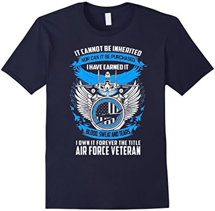 Men's US Air Force Veteran US Air Force Veteran Tee Medium Navy