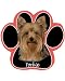 Yorkshire Terrier Yorkie Dog Paw Mouse Pad