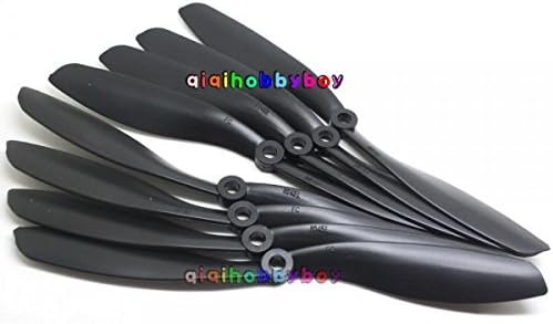 4pairs 8x4.5 8045 Black Nylon CW CCW Propeller Prop For Multi-Copter QuadCopter