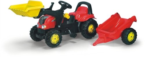 Childrens Toyshop  Toys : Rolly Kid X Tractor with Roll Bar, Front Loader & Trailer