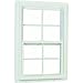 Silver Line 2030S29 New Construction Series 2900 Single Hung, Internal Grids, White With 1/2 Screen